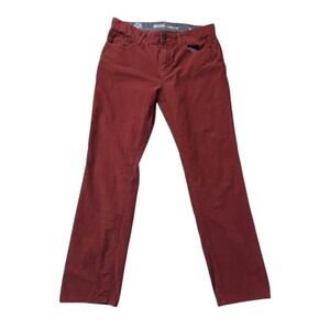 Mossimo Supply Co Crimson Corduroy Straight Stretch Jeans Mens 34x30